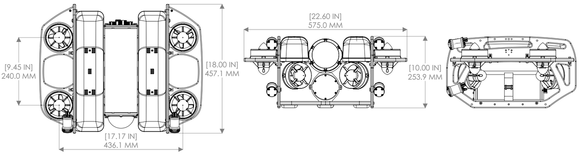 Blue Rov Line Drawing BlueROV2 Heavy Kit – Ocean Robotix Pvt Ltd