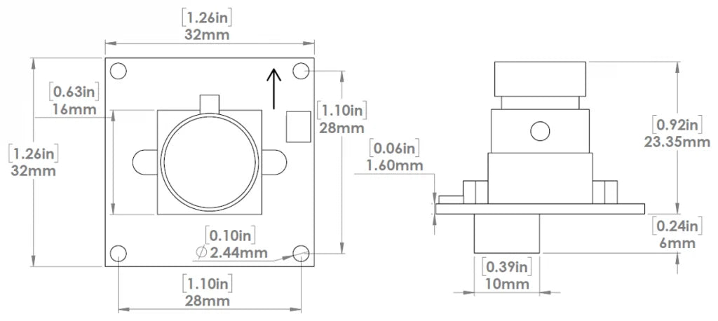 Low-Light HD USB Camera - Drawing 1