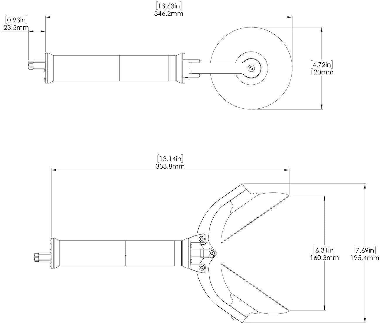 Newton Sediment Sampler Attachment - Drawing 1