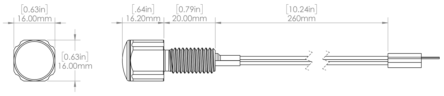 Subsea RGB LED Indicator - Drawing 1