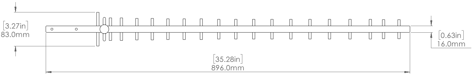 BaseStation Directional Antenna Kit - Drawing 2